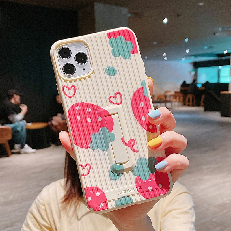 火豹桃子莓华为p40手机壳可爱p40清新夏天p30带支架p20软壳mte30硅胶m