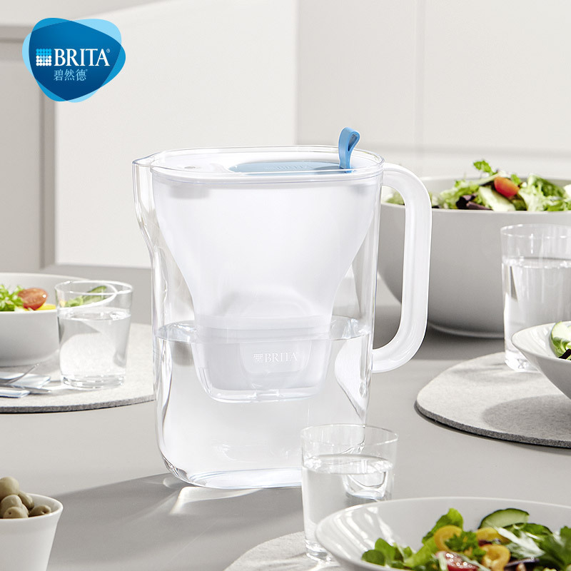 碧然德(BRITA)净水器设计师Style XL-YB家用滤水壶净水壶蓝色一壶1滤芯净水机