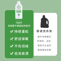 羽绒服棉服专用洗衣液家用手洗机洗蓬松柔软强力去污清洗涤剂神器380ml