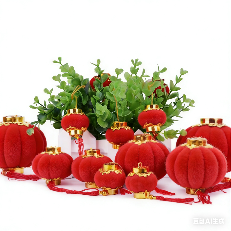 宇超达 植绒小灯笼 7# 1袋高清大图