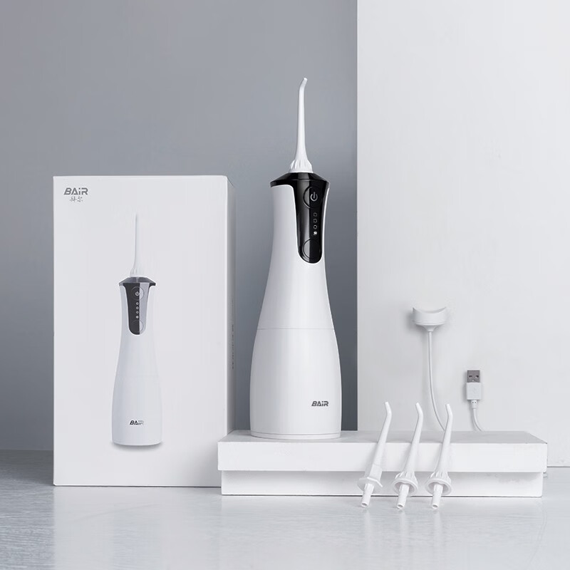 拜尔BAiR声波冲牙器智能蓝牙连接3D立体清洁高效净白牙龈护理便携旅行设计高清大图