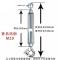 M8 镀锌钢丝绳紧线器开体花篮螺丝绳索拉紧器青岛玛钢花兰螺栓CO型