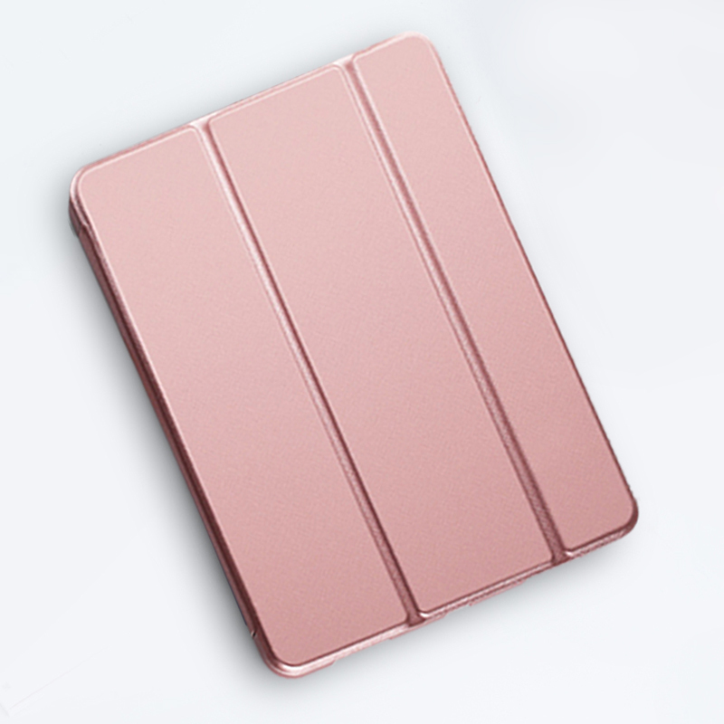 intermai2018新iPad Pro 11英寸硬壳保护套苹果平板Pro简约风爱派pad三折PC硬壳 玫瑰金加固防摔
