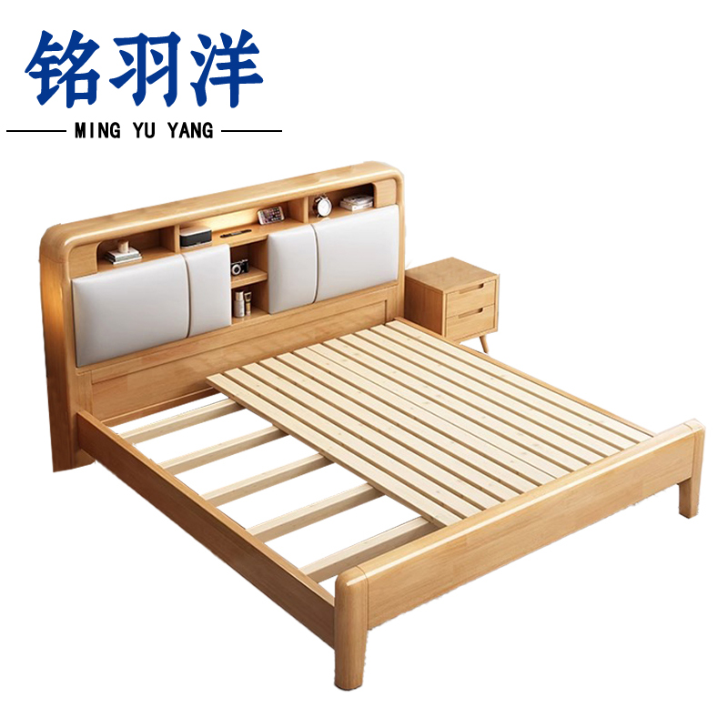 铭羽洋员工床120cm+床头柜套高清大图