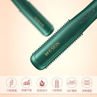 金稻 K-SKIN直发梳负离子卷直发棒两用电梳子夹板防烫直发器直发梳神器 KD388A军绿 30mm