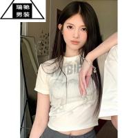 希杰狮王情侣装夏季2023新款小众设计感韩版潮流显瘦短袖T恤一裙一衣套装