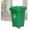谋福1163 上海制定款式大垃圾桶环卫商用户外分类箱带轮子带盖方形 (240l户外桶+轮+盖(绿色款))