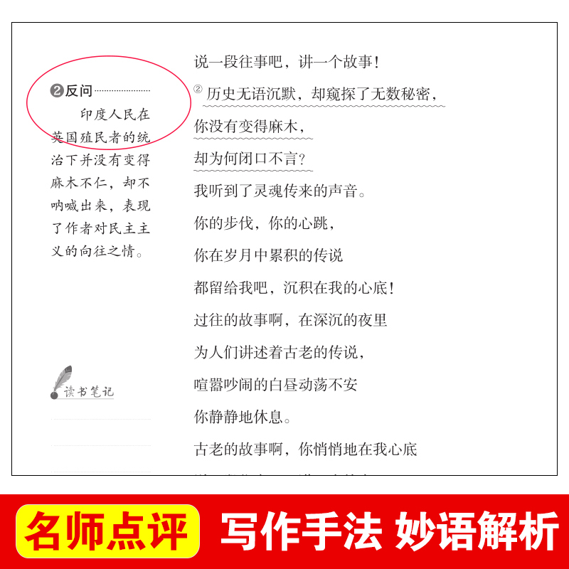 [5本] 泰戈尔诗选+湘行散记+聊斋志异+世说新语+唐诗三百首 [正版]泰戈尔诗选原著小学生课外阅读书籍三四五六七八