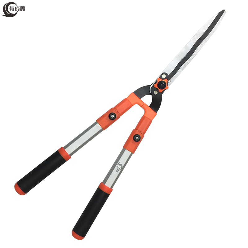 有成鑫铝柄伸缩平花剪 大力平剪 园林剪刀 草坪剪刀 花卉剪刀 70-95cm 把