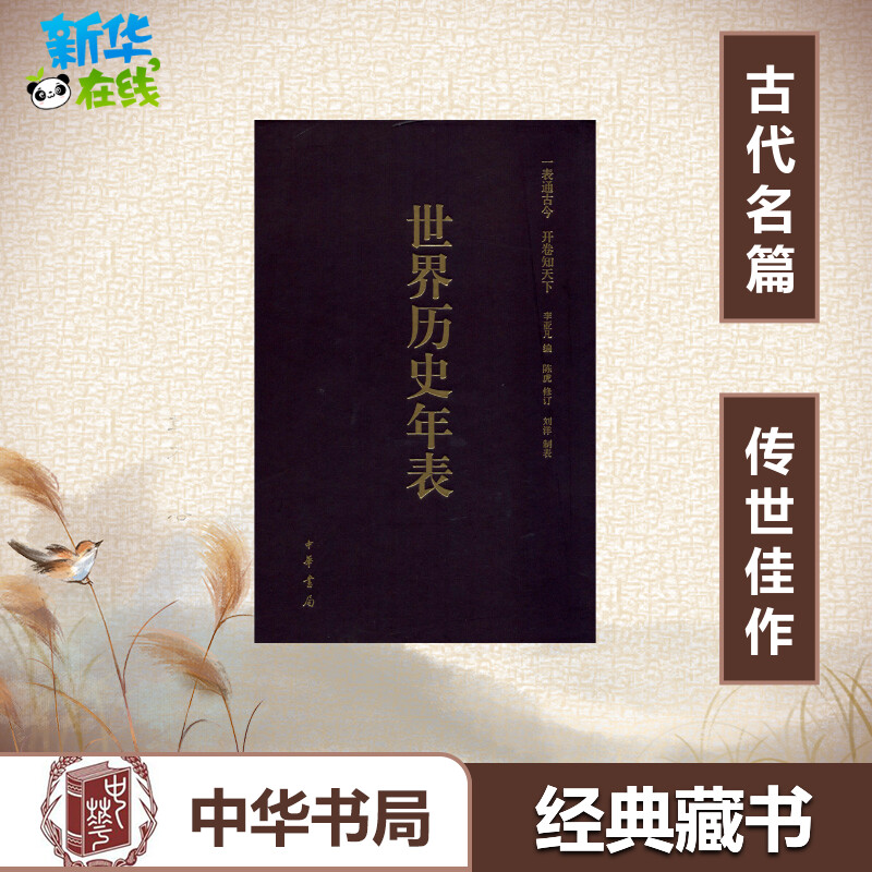 [正版]世界历史年表(修订珍藏本) 李亚凡 编 世界通史社科 书店图书籍 中华书局高清大图