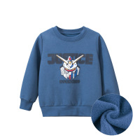 品牌童装春季新款韩版儿童卫衣加绒宝宝衣服 110cm 2913军蓝