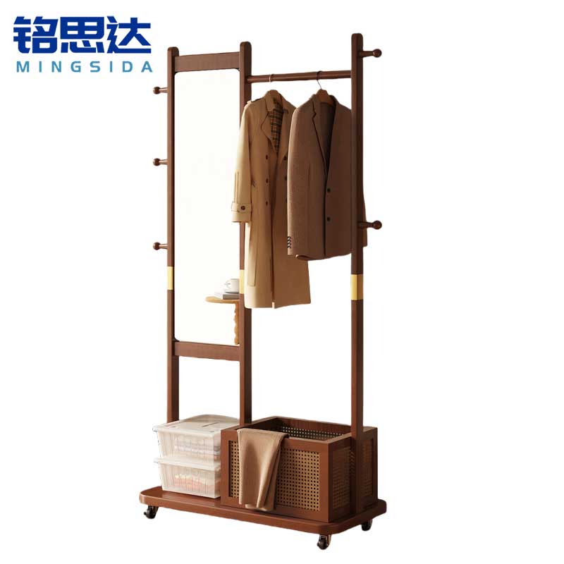 铭思达衣帽架80cm含镜个高清大图