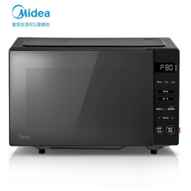 美的(Midea)多功能家用微波炉20升大平板均匀加热智能解冻智能菜单PM20B1