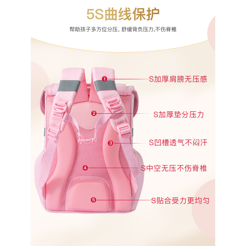 杯具熊beddybear缤纷儿童书包时尚可爱双肩背包护肩护脊卡通包轻便减负背包