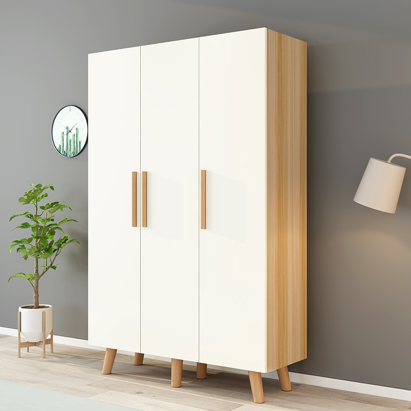 寻木匠衣柜现代简约推拉卧室组装实木板式经济出租房衣橱衣柜收纳视频