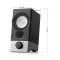 漫步者(EDIFIER)R19U 木质迷你纯音2.0声道 桌面音响 电脑音箱 黑色