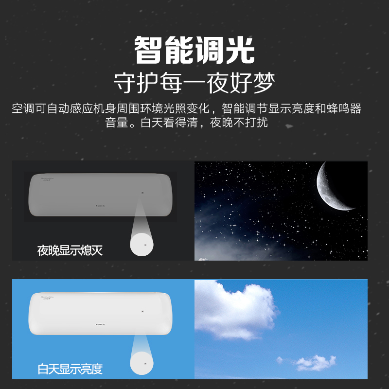 格力空调大1p匹挂机变频冷暖新一级能效家用挂壁式月亮女神KFR-26GW/(26579)FNhCb-B1(WIFI)
