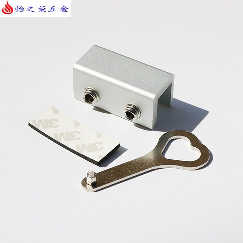 儿童窗锁扣塑钢窗防护卡扣纱窗限位器铝合金推拉窗户安全防盗锁图片