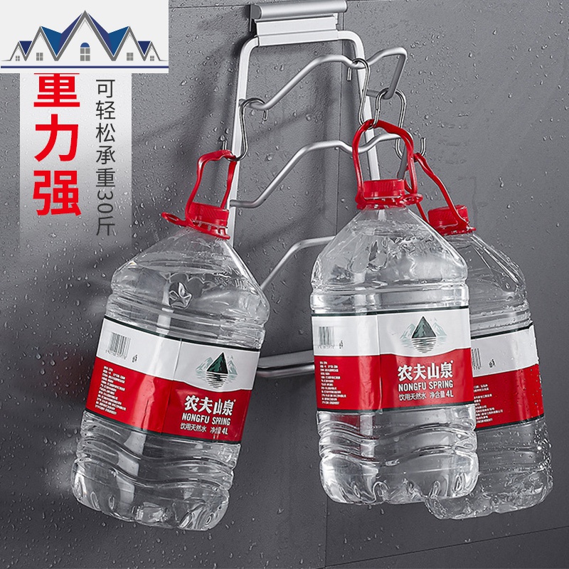 多功能锅盖架壁挂免打孔厨房收纳置物架带接水放锅盖的架子菜砧板 三维工匠高清大图