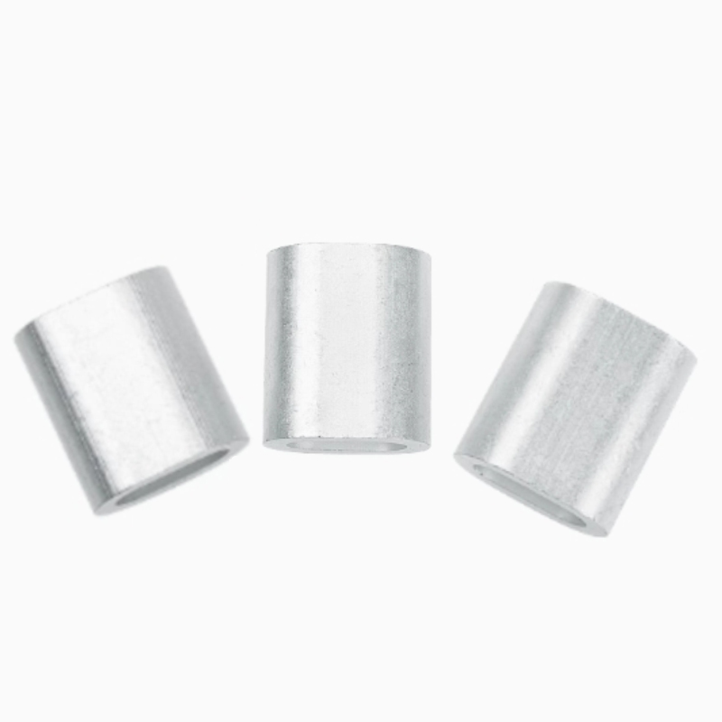 新凯益 钢丝绳用椭圆形铝套铝夹头 椭圆铝套M3 个高清大图