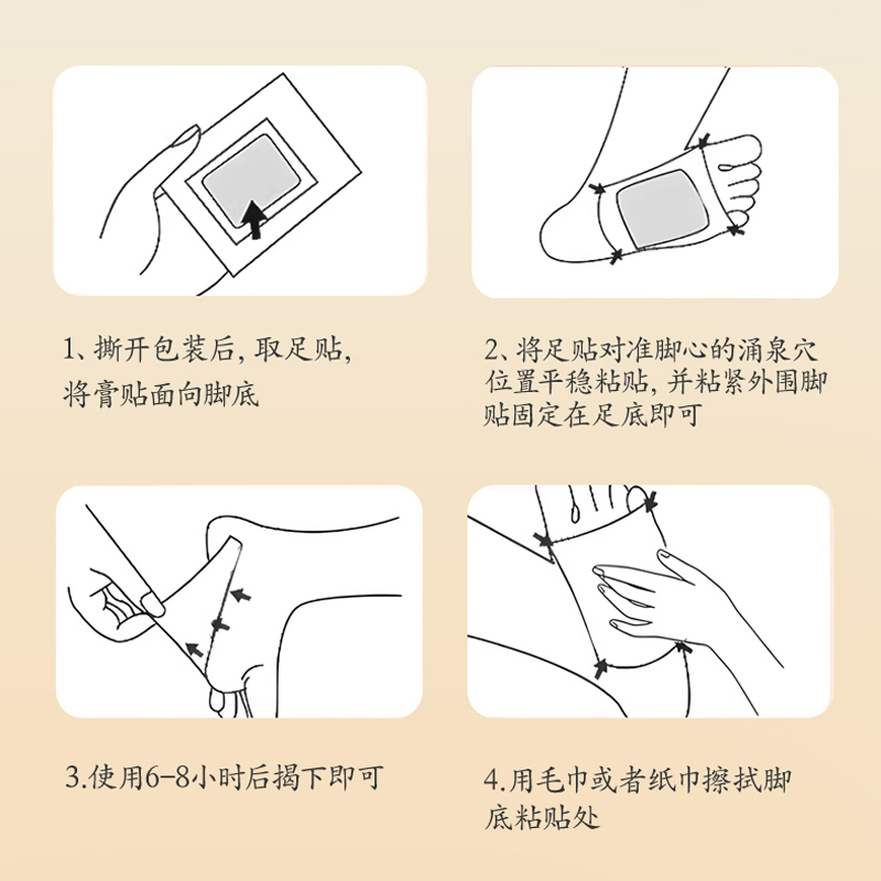 北京同仁堂三伏帖通中焦足贴吴茱萸肉桂艾草足贴上热下寒三焦不通2盒装高清大图