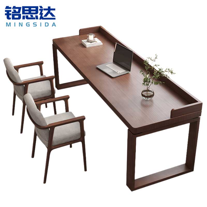 铭思达实木书桌高清大图