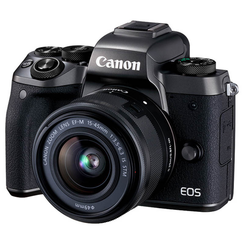 佳能(Canon) EOS M5 微单数码相机 15-45 IS STM 防抖单镜头套装 2420万像素 自拍美颜 Vlog相机