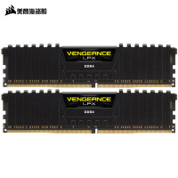 美商海盗船(USCORSAIR)DDR4 3000 16GB(8Gx2)套装 台式机内存条 复仇者LPX系列 游戏型
