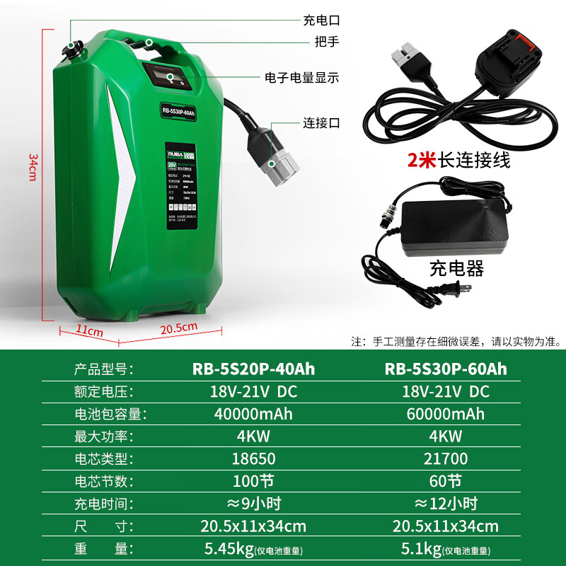 锐霸电动扳手950牛2100牛塔吊电力铁塔汽修轮胎拆卸背包式电池长续航 850牛6万毫安1电送24.30.36套筒高清大图