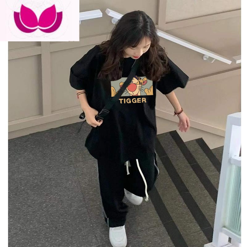 七斓美式复古oversize质感短袖t恤女夏季小众潮牌设计感女装上衣