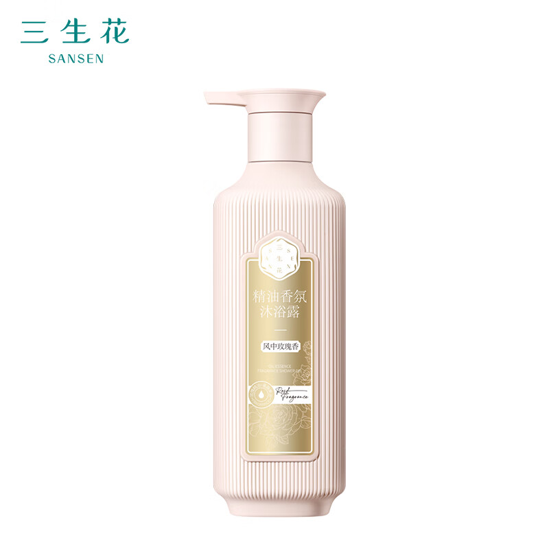 百雀羚三生花精油香氛沐浴露(风中玫瑰)500ML*2瓶