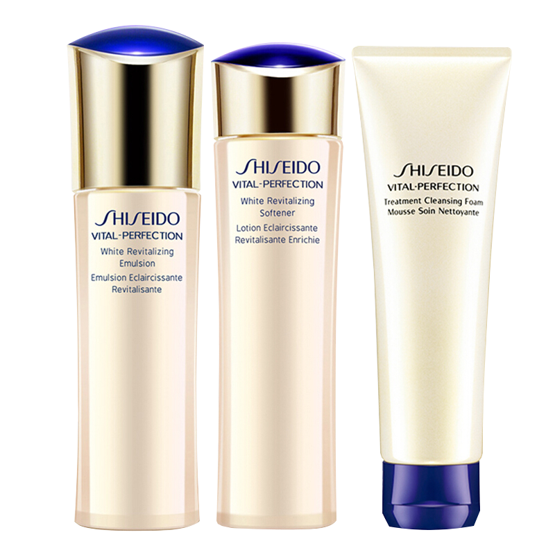 Shiseido/资生堂 悦薇珀翡紧颜亮肤水乳液保湿水乳套装面部护肤套装礼盒 温和滋润洗面奶 洁面+清爽水乳套装