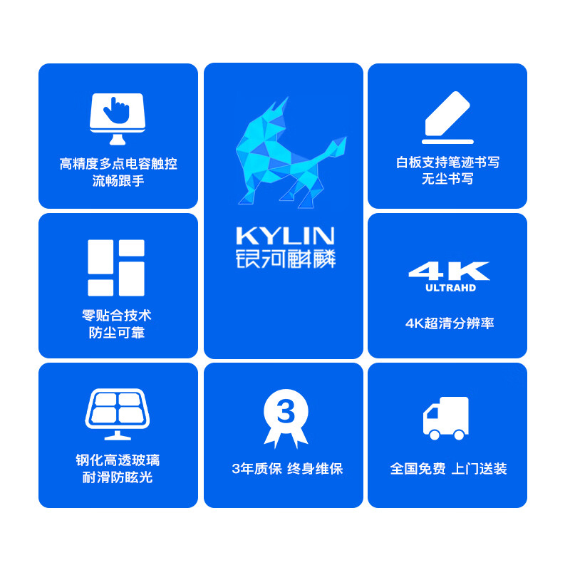 洛菲特(lofit)75英寸国产麒麟系统智慧黑板 办公会议教学电子白板 电容触摸办公大屏 LFT75HB-QL1高清大图