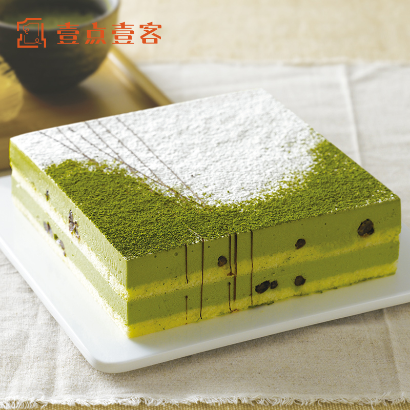 壹点壹客抹茶红豆慕斯经典生日蛋糕下午茶点心深圳配送 1磅