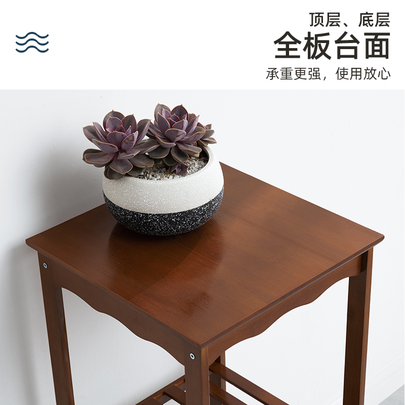 老竹匠 现代简易多层花架/花几客厅挂式绿萝花架子阳台落地欧式多肉花盆架置物现代简约室内中式鱼缸架盆景