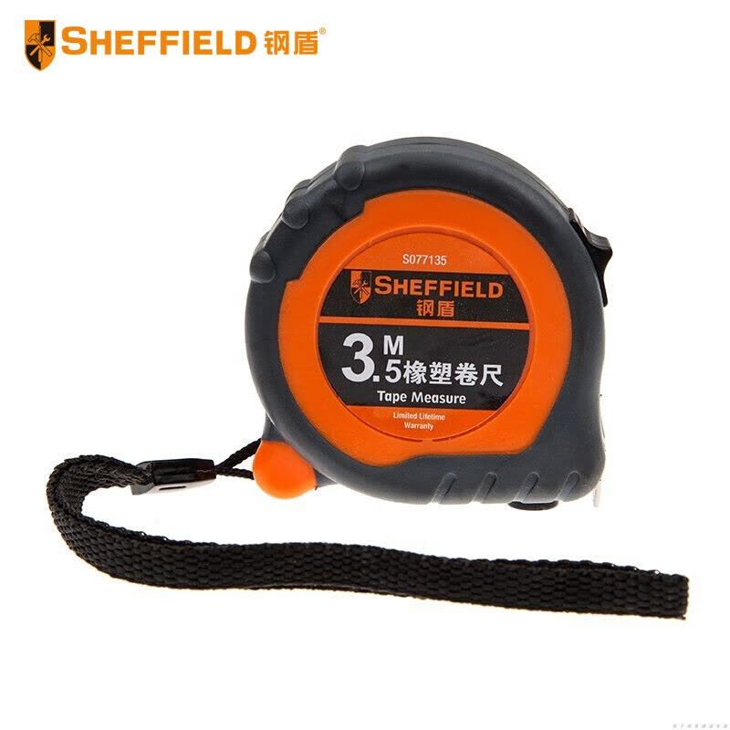 SHEFFIELD/钢盾 橡塑卷尺 S077135 3.5m×16mm 尼龙涂层尺带 1把图片