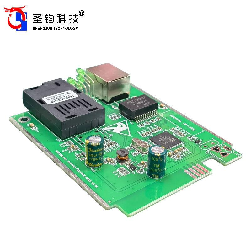 圣钧科技 SHENGJUN TECHNOLOGY 机架式收发器单板 单纤单板百兆1310/1550+个