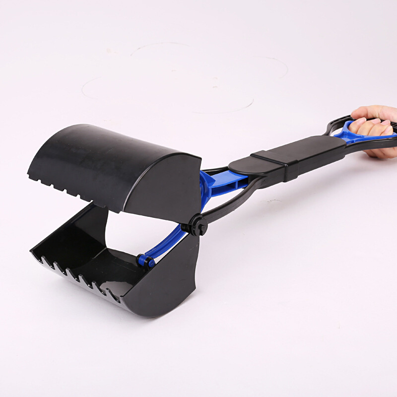 宠物拾便器 加长手柄拾便器 狗狗夹便器 加长大号夹便器捡便器 铲屎清洁用品猫狗狗 颜色随机 宠物拾便器+垃圾袋20个