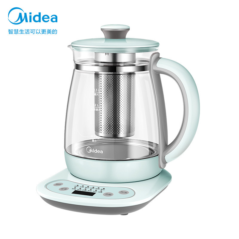 美的(Midea)养生壶电水壶烧水壶多功能花茶壶电茶壶煮水壶开水壶玻璃水壶智能