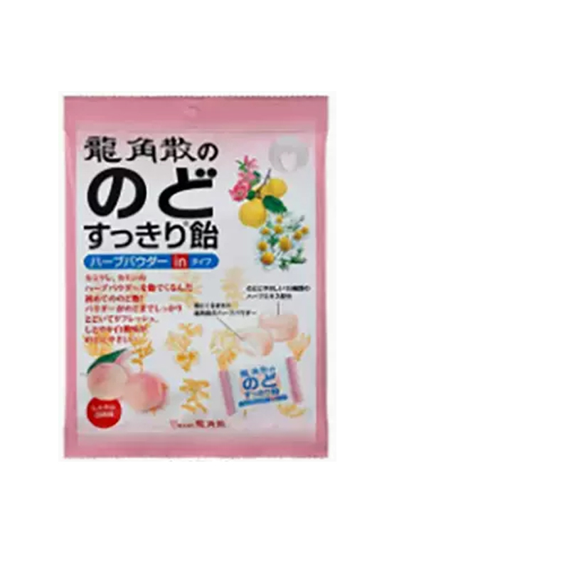 日本龙角散润喉糖水蜜桃口味80g