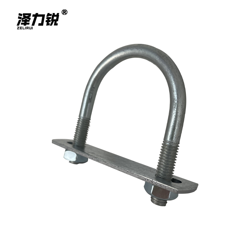 泽力锐 U型抱箍 10x100x250MM含螺帽垫片 套高清大图