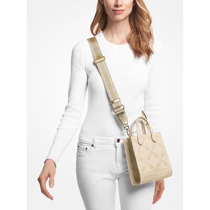 迈克·科尔斯(MICHAEL KORS)女士单肩包时尚徽标链条拼接连帽斜挎