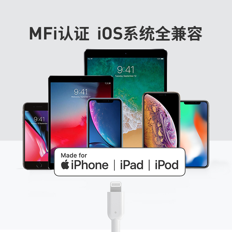 安克(Anker)苹果PD快充线数据线(1.8米)MFI官方认证C-L接口连接线充电线兼容iPhone12-8全系列高清大图