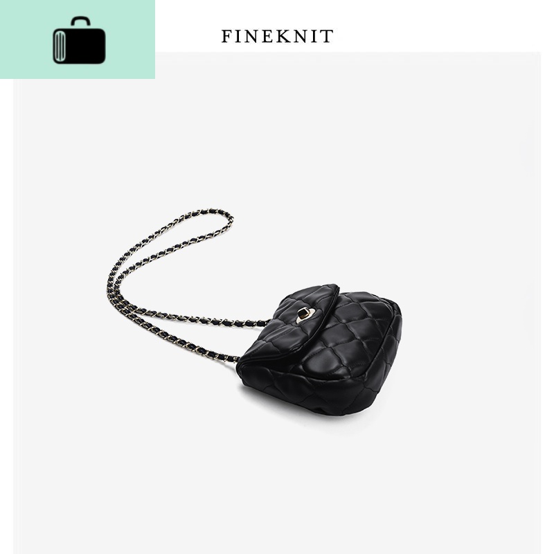 2020夏新款菱格链条时尚云朵包单肩斜挎小包女NEWLAKE高清大图
