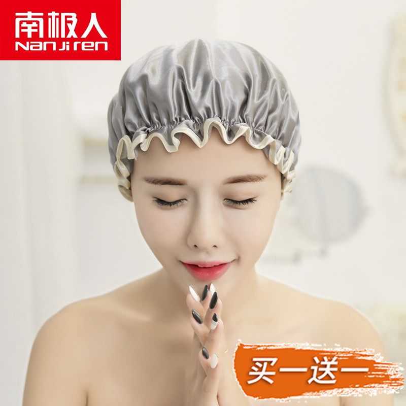 浴帽防水成人女款淋浴厨房帽子防尘防油烟头套洗头洗澡帽加厚可爱