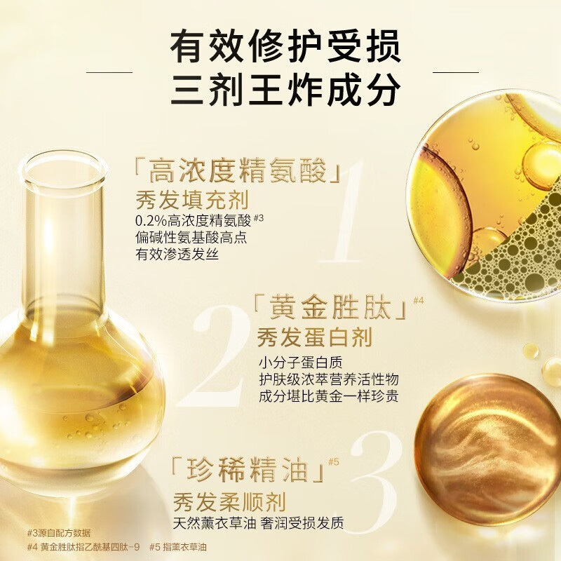 欧莱雅奇焕精油垂顺大金瓶洗护套装(洗发440ml+润发440ml)