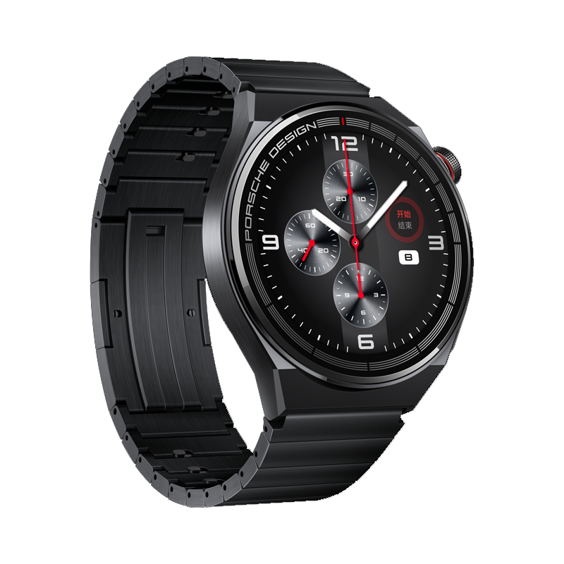 华为手表watchgt3保时捷设计款黑色钛金属表带保时捷手机手表蓝牙通话
