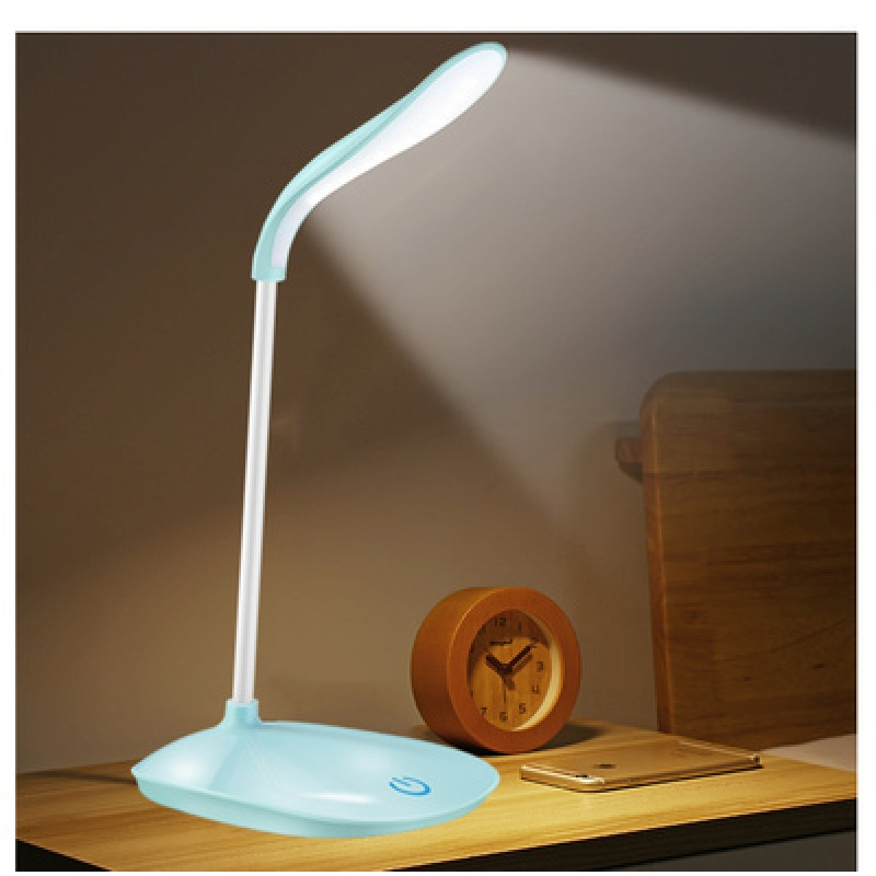 电脑台式桌台灯节能灯闪电客伸缩室内读书可以文艺书桌灯发光夜市白色