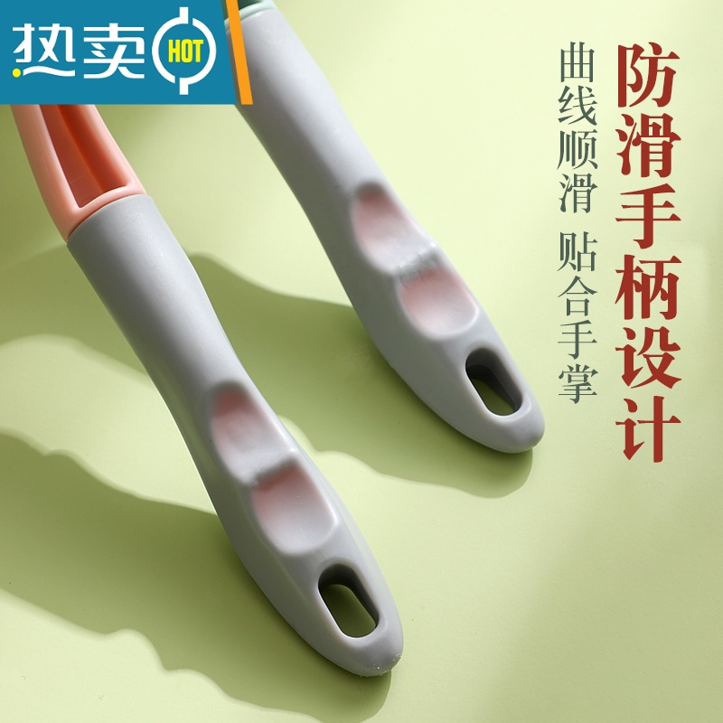 敬平地刷厕所卫生间多功能去污清洁刷子浴室瓷砖墙面浴缸无死角地板刷 01#蔚蓝色(手持款)高清大图