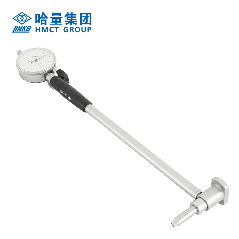 哈量连环内径百分表量表测缸规量缸表护桥式18-35_0-10_0.01mm 1级